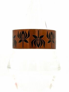 New Lotus Flower Copper Bangle Bracelet Jewelry India Boho Bohemian Jewelry